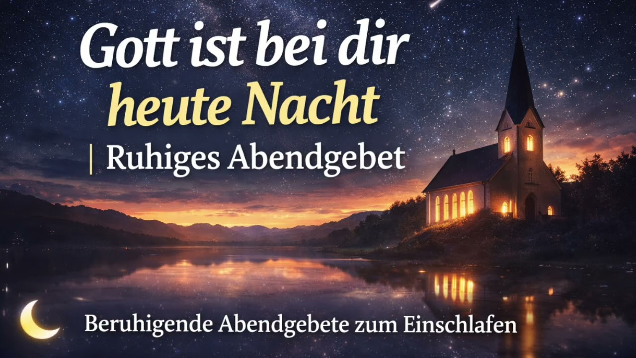 Gott ist bei dir heute Nacht - Ruhiges Abendgebet zum Einschlafen