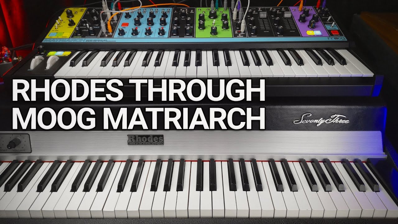 Moog Matriarch as an effects unit for a Fender Rhodes