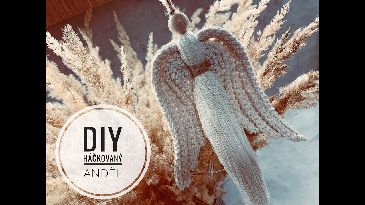 DIY háčkovaný anděl