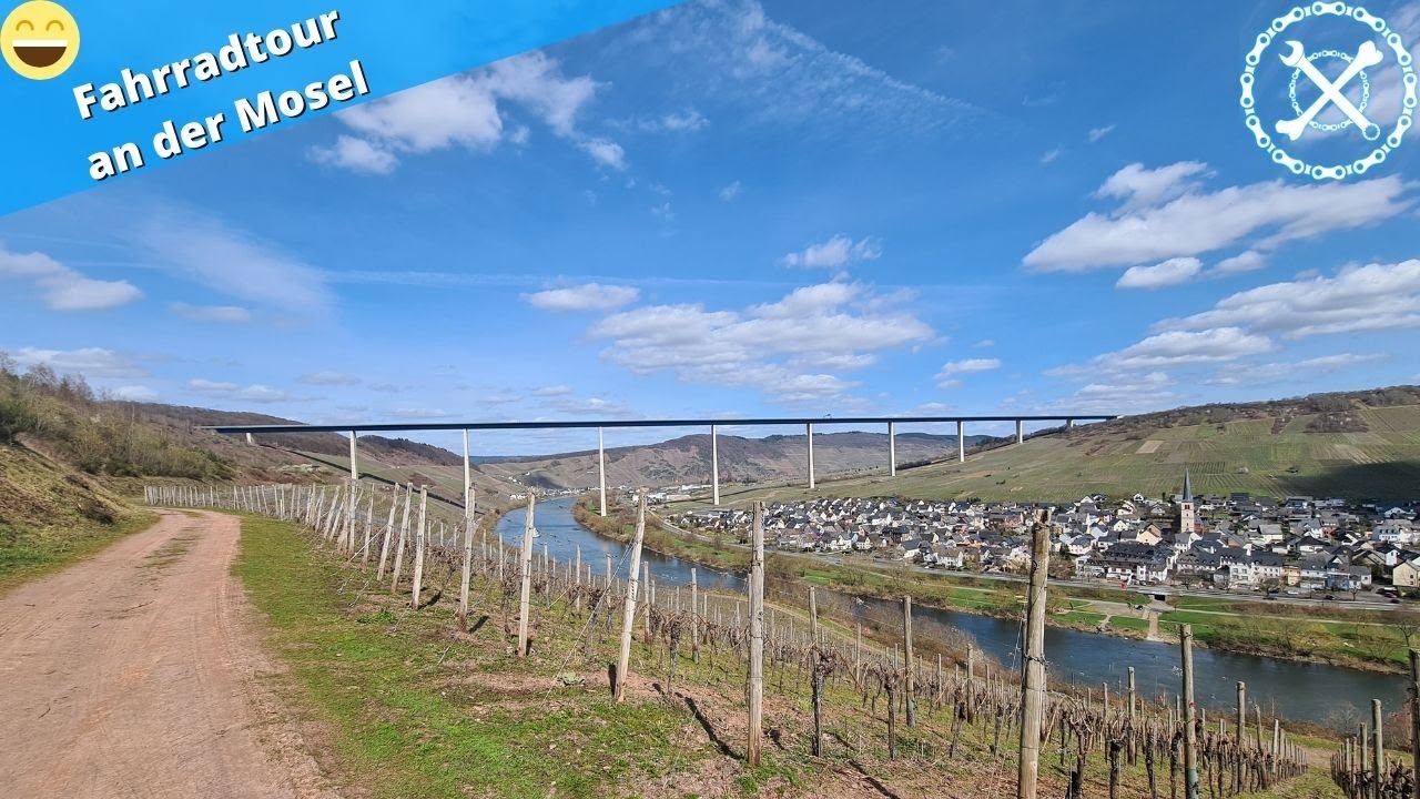 Fahrradtour an der Mosel zur Hochmoselbrücke & mehr (Bei Bernkastel Kues)