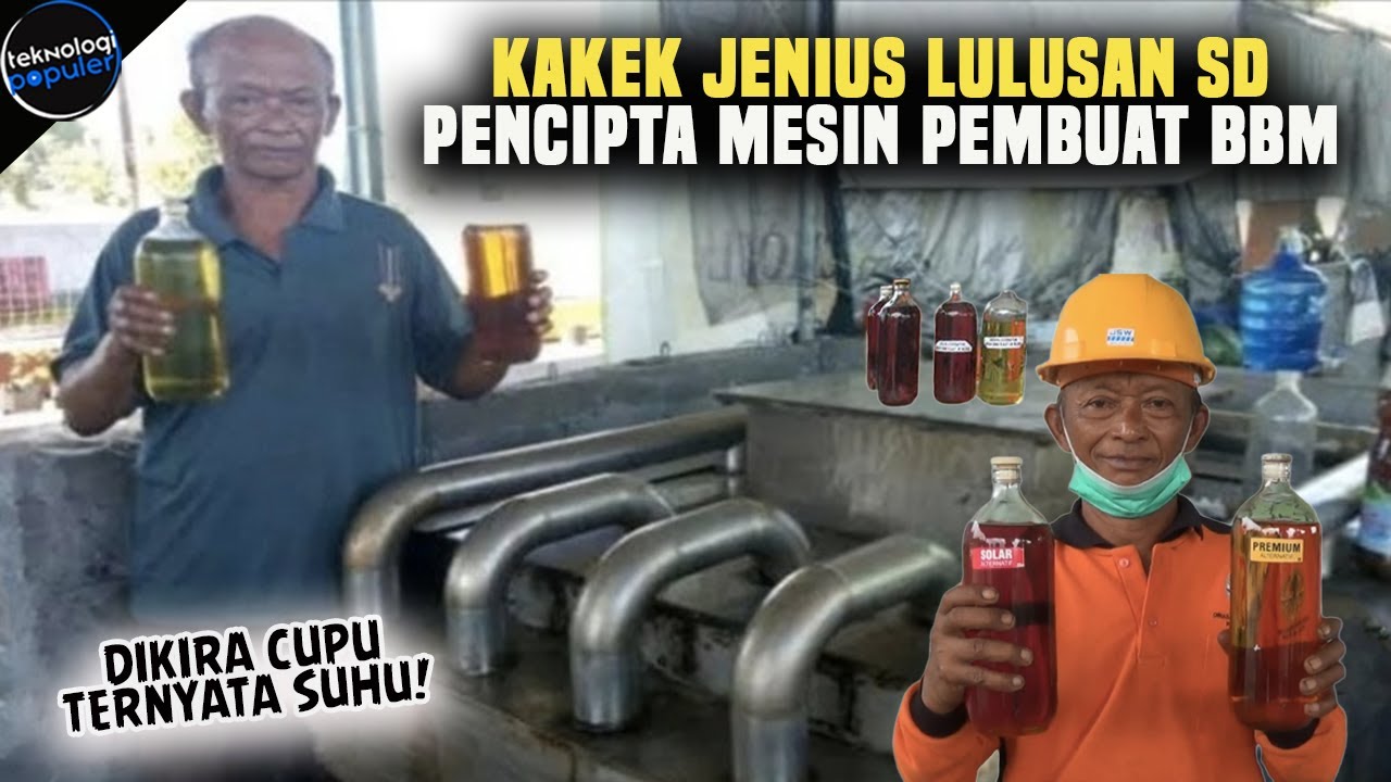 LORD MURYANI! Kakek Jenius Pencipta Mesin Pembuat BBM Sendiri, Sang Profesor BBM