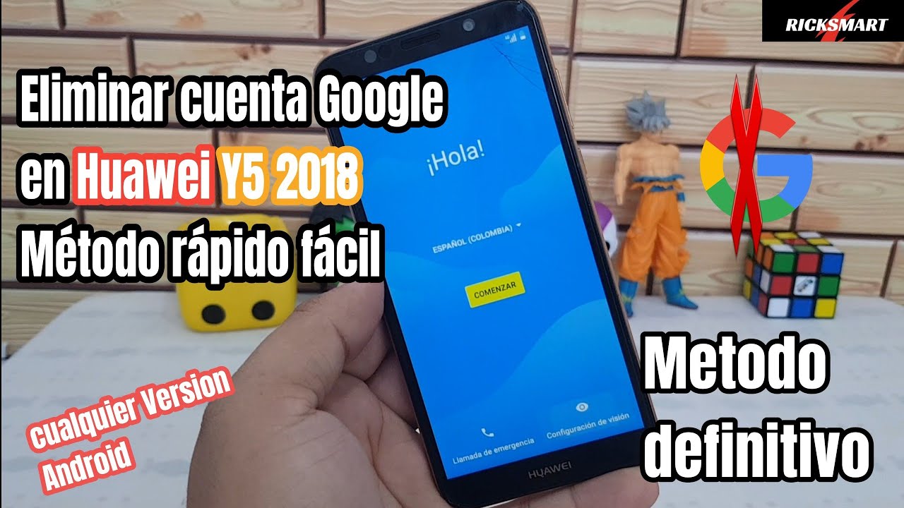 Eliminar cuenta Google Huawei Y5 2018 FRP actualizado definitivo facil y rápido 2022 2021