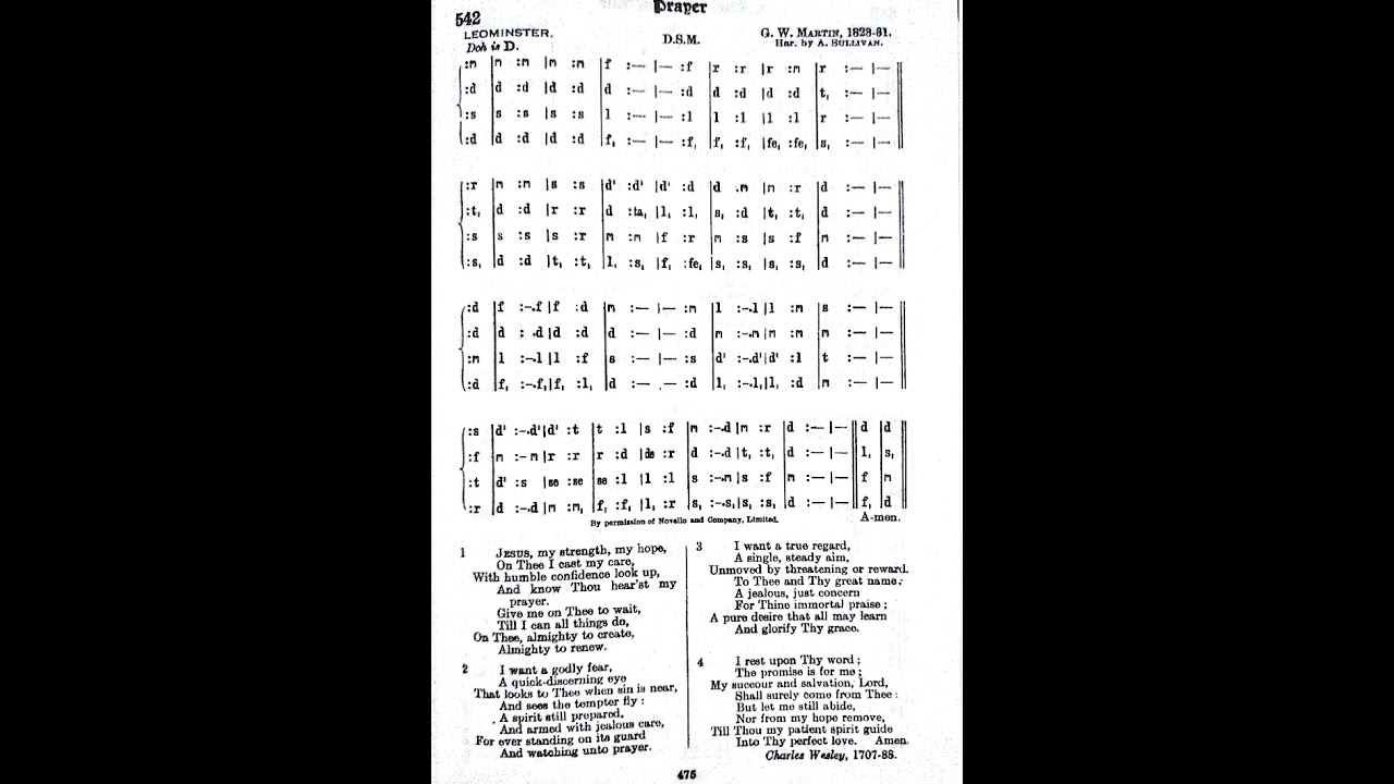 JESUS, MY STRENGTH, MY HOPE - MHB 542, TENOR PART