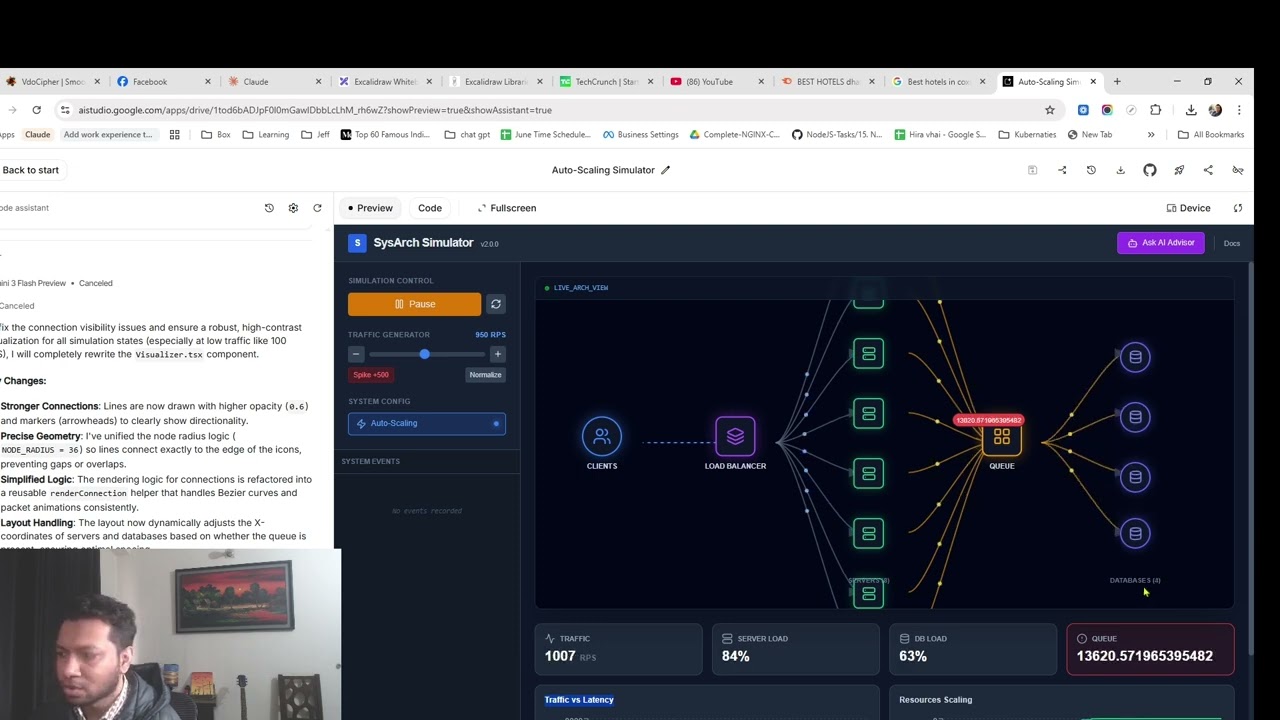 Auto scaling simulator