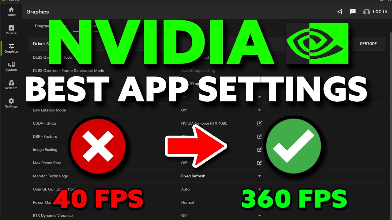 Лучшие настройки приложений NVIDIA для игр! (Повышение FPS и отсутствие задержек)