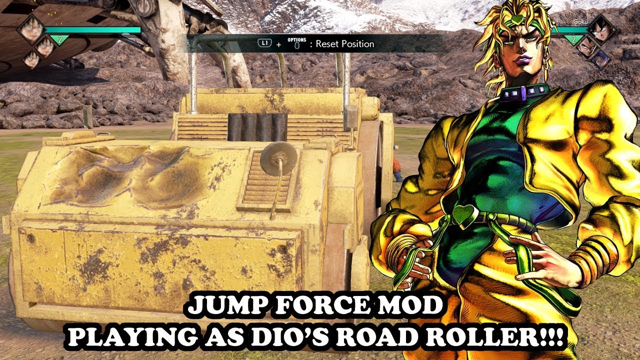 Playing As DIO's ROAD ROLLER! BEST UNPLAYABLE CHARACTER EVER! Jump Force Mods