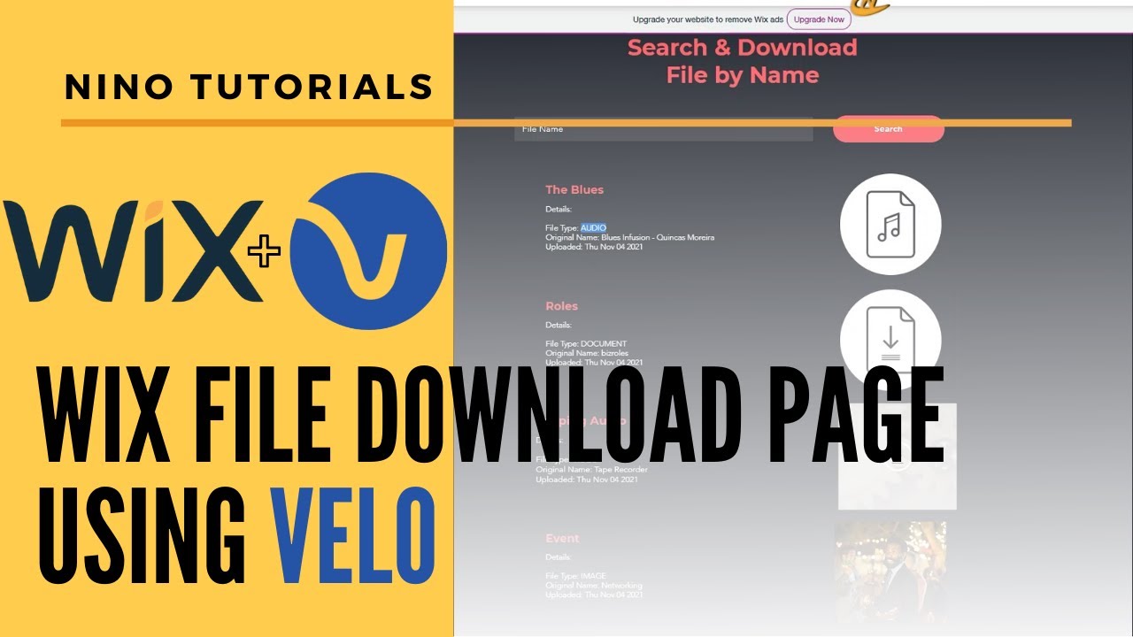 Creating a Wix File Download Page with Search Ability - Wix Tutorial - Velo Code