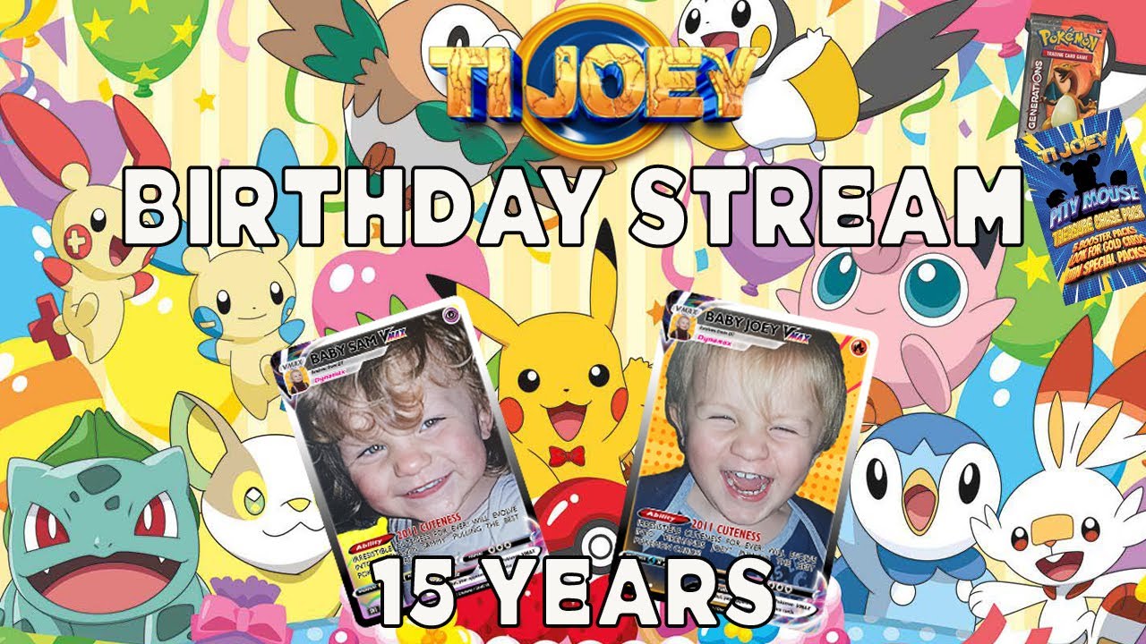 SAM & JOEY BIRTHDAY STREAM! THE BOYS OPENING THEIR  POKEMON PACKS, BATTLES, GIVEAWAYS & PITY MOUSE
