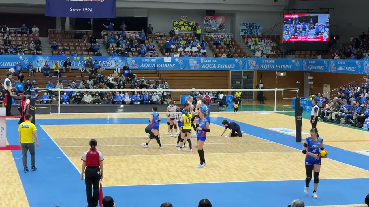 SVリーグ、3/8、2ゲーム、2セット,黒部アクアフェアリーズ VS 上尾メディックス