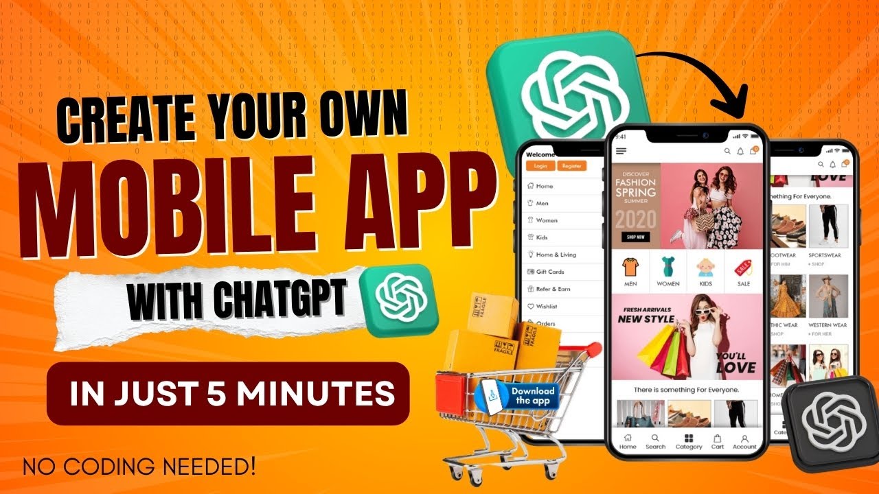 Create Your Own Mobile App with ChatGPT in 5 Minutes | No Coding Needed | Step-by-Step Tutorial