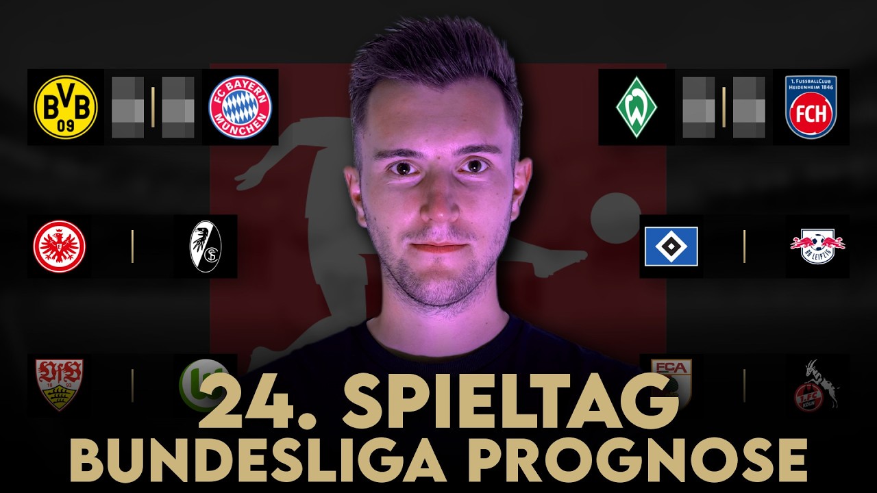 Bundesliga Prognose | 24. Spieltag Tipps & Vorschau | 2025/26