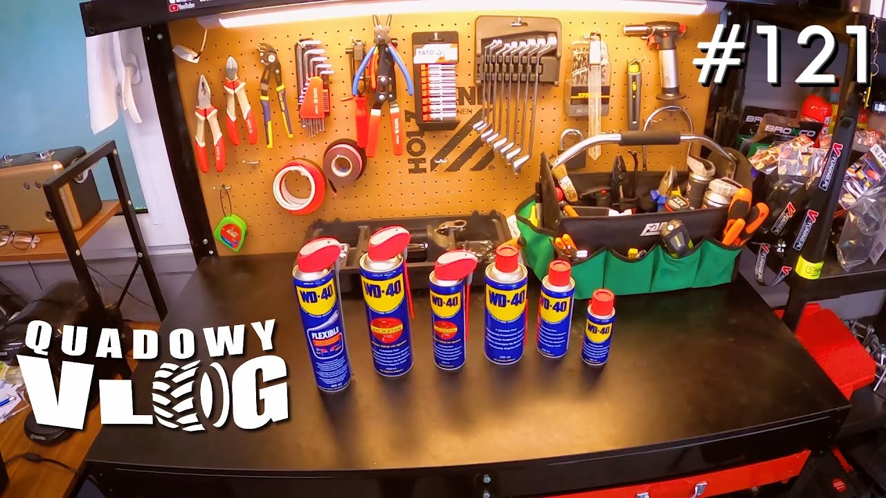 #121 - Wielofunkcyjne WD 40, czyli jak dbać o quada i nie tylko (quad vlog pl)