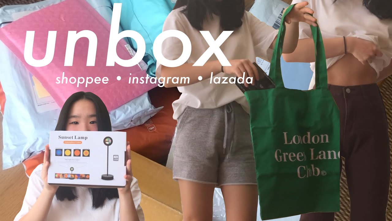 📦🌱UNBOX💖: แกะพัสดุช้อปออนไลน์ ig, shopee กระเป๋า เสื้อผ้า ราคาหลักร้อย | cremaa