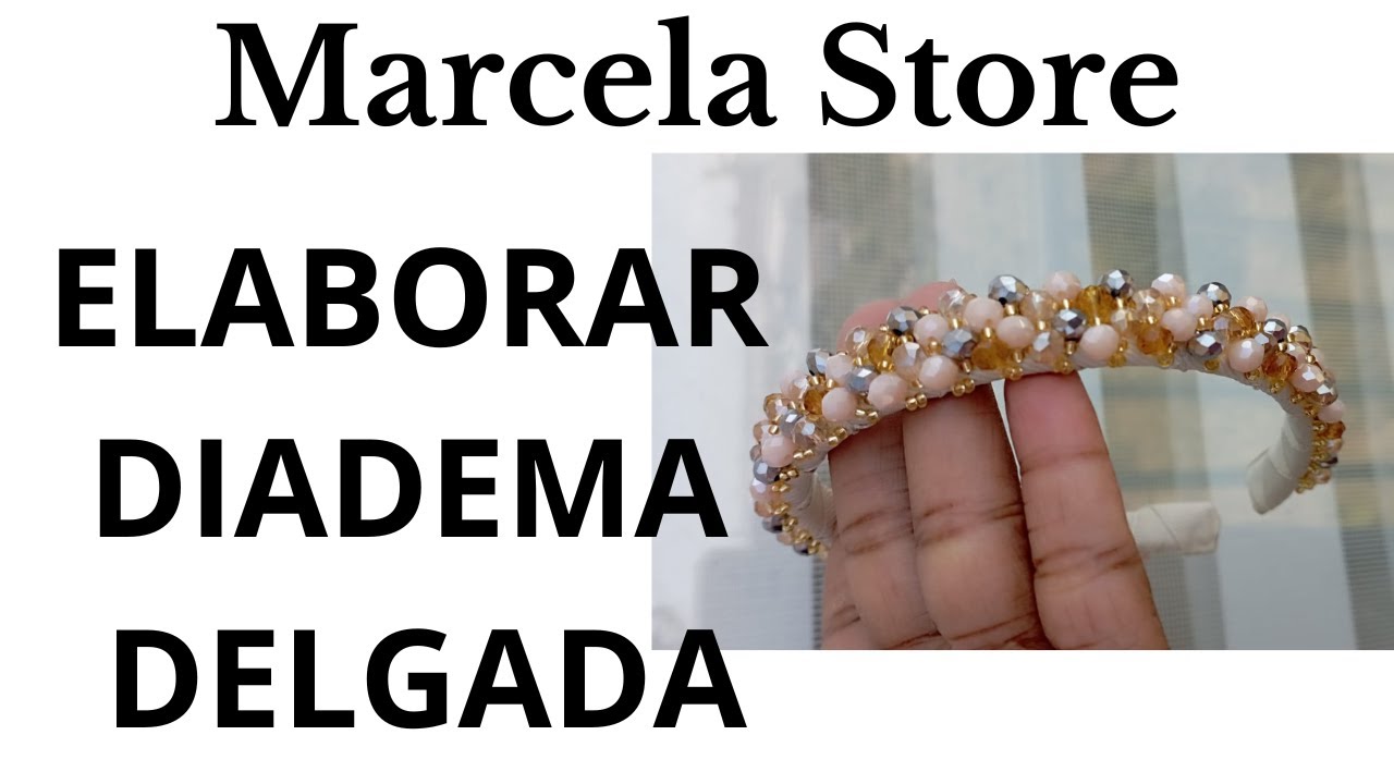 Elaboración sencilla  paso a paso de una Diadema Delgada