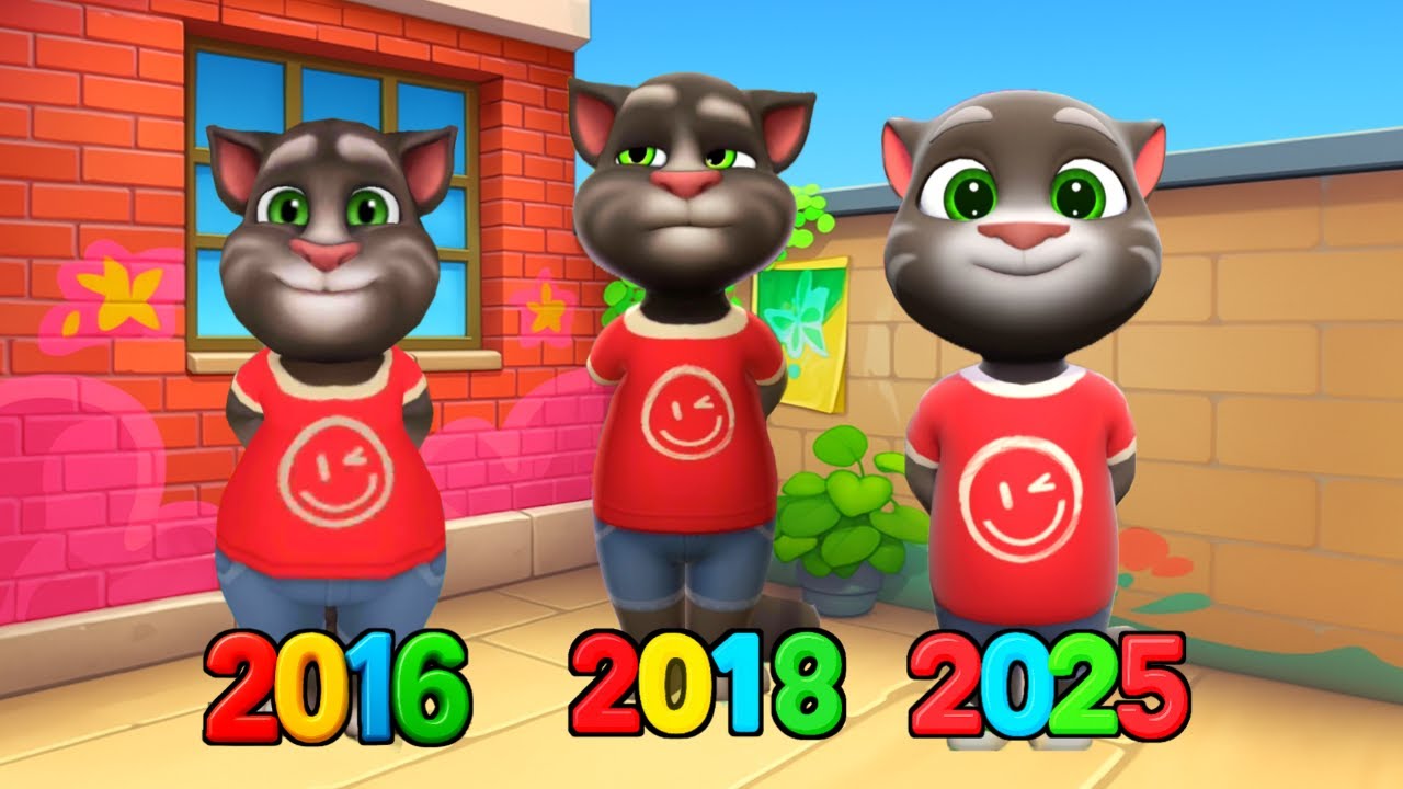 Talking Tom Cat 2016 vs Talking Tom Cat 2018 vs Talking Tom Cat 2025 🧀🧀🧀