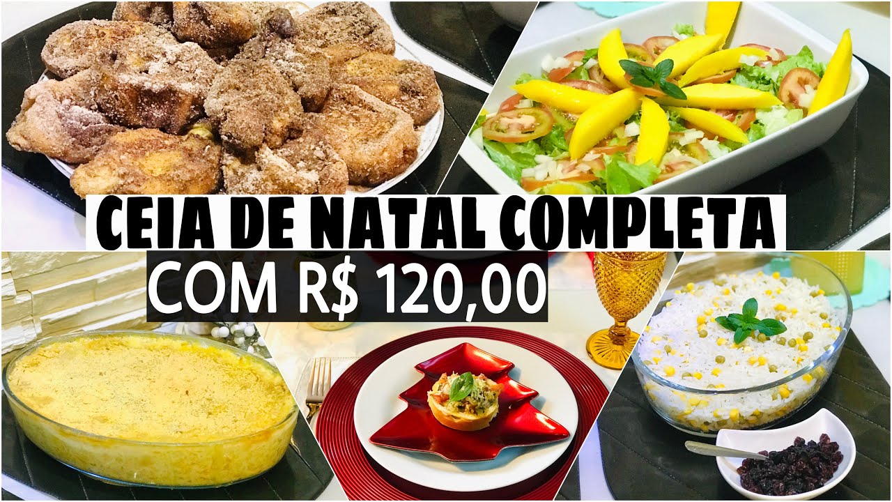 NATAL 2020 CEIA DE NATAL COM ATÉ R$120,00 😱CARDÁPIO COMPLETO #natal #ceiadenatal #mesapostanatalina