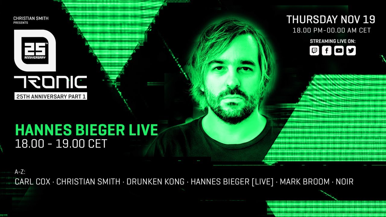 TRONIC 25th ANNIVERSARY - HANNES BIEGER