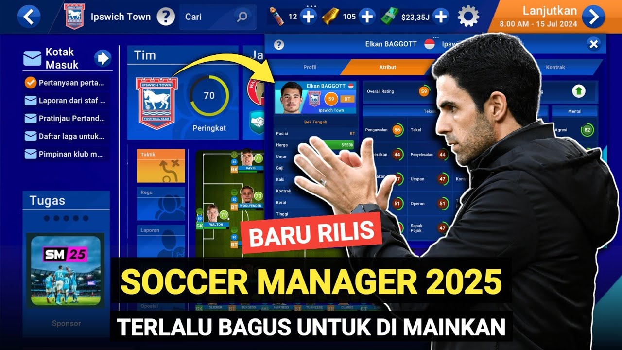 BARU RILIS SOCCER MANAGER 2025 TERLALU BAGUS UNTUK DI MAINKAN