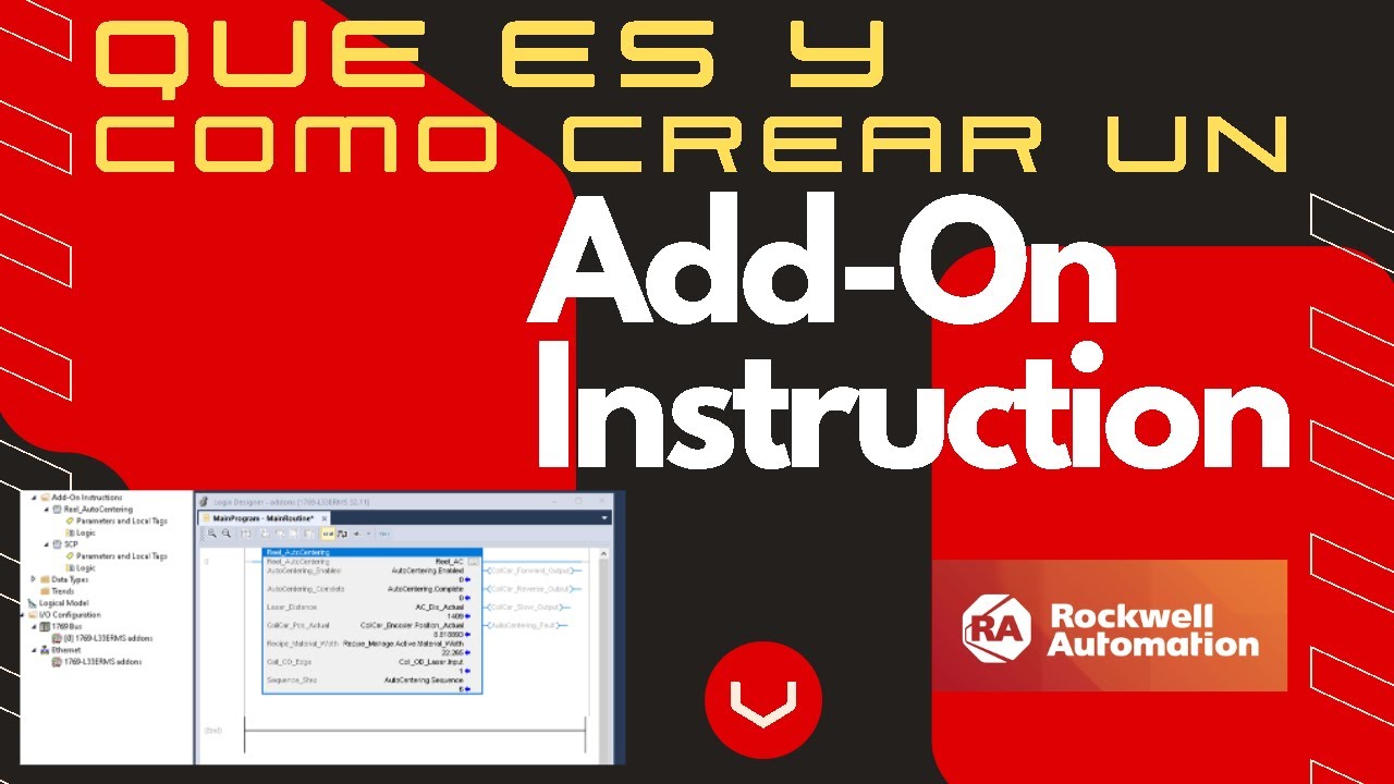 📤 ¿Cómo crear FACIL un Add-On Instruction? || STUDIO 5000 || PLC Allen Bradley
