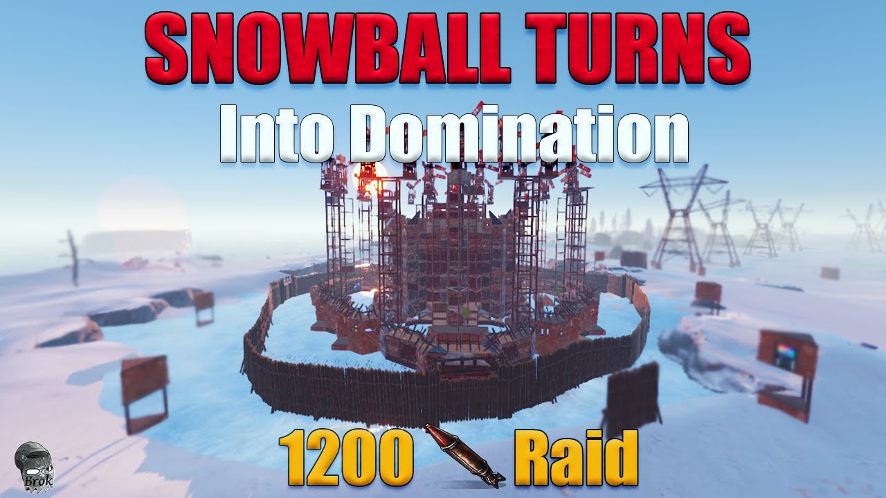 WHEN SNOWBALL LEADS TO 1200 ROCKETS RAID - OGs Rustinity Monthly - Rust Zerg