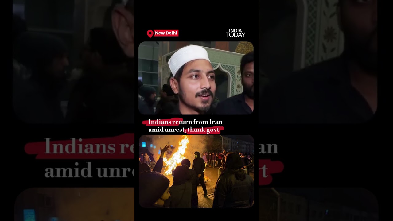 Indians Return Safely From Iran Amid Protests, Relief Scenes At Delhi Airport
