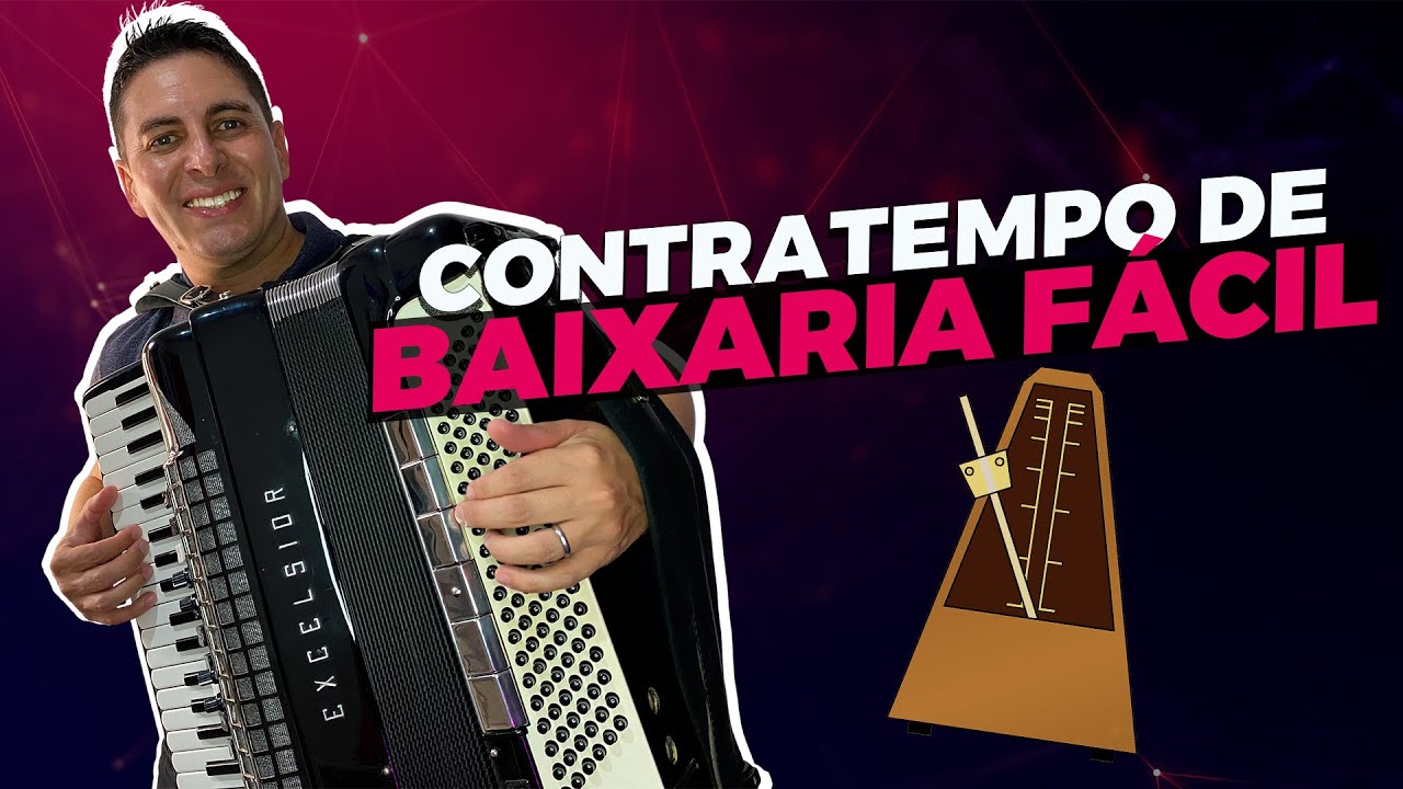Contra Tempo de Baixaria FÁCIL para Iniciantes no Acordeon