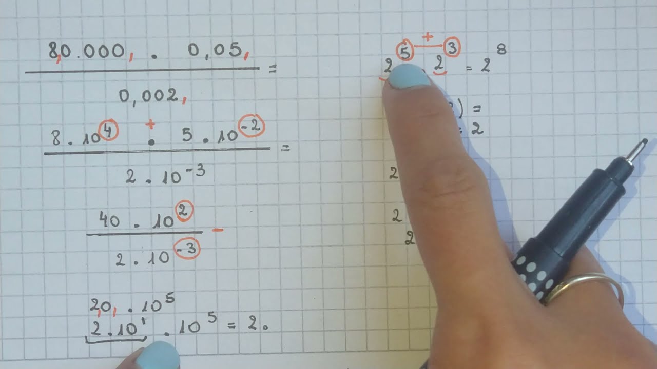 NOTACIÓN CIENTÍFICA -  Cálculos Combinados