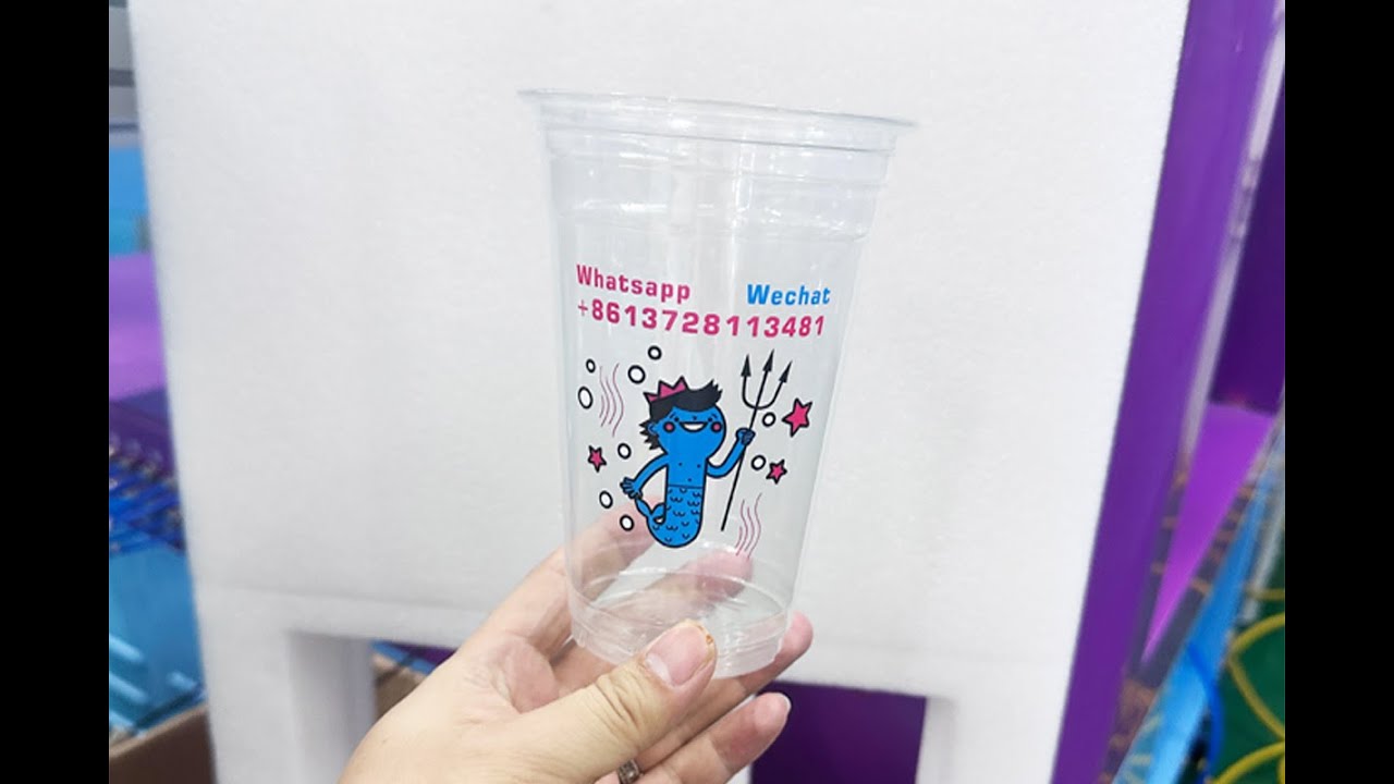 4 color cup auto printer 4 color plastic cup logo full auto printer 4 color perfect printer for cup