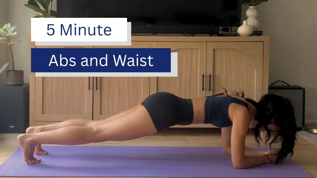 Quick 5-min Abs Workout // Snatched Waist, Toned Abs, Flat Stomach // No Equipment // No Repeats