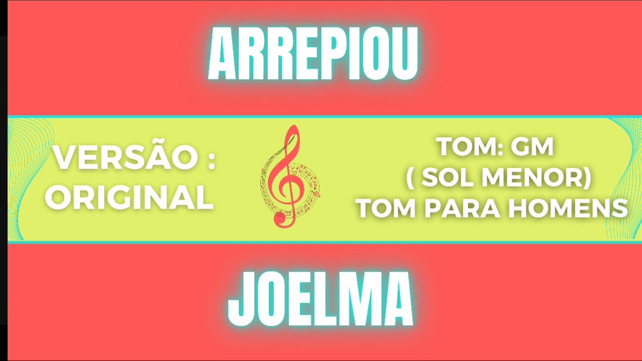AGORA D&Aacute; PRA CANTAR - Arrepiou - Joelma - Tom para Tenor/ Bar&iacute;tono 