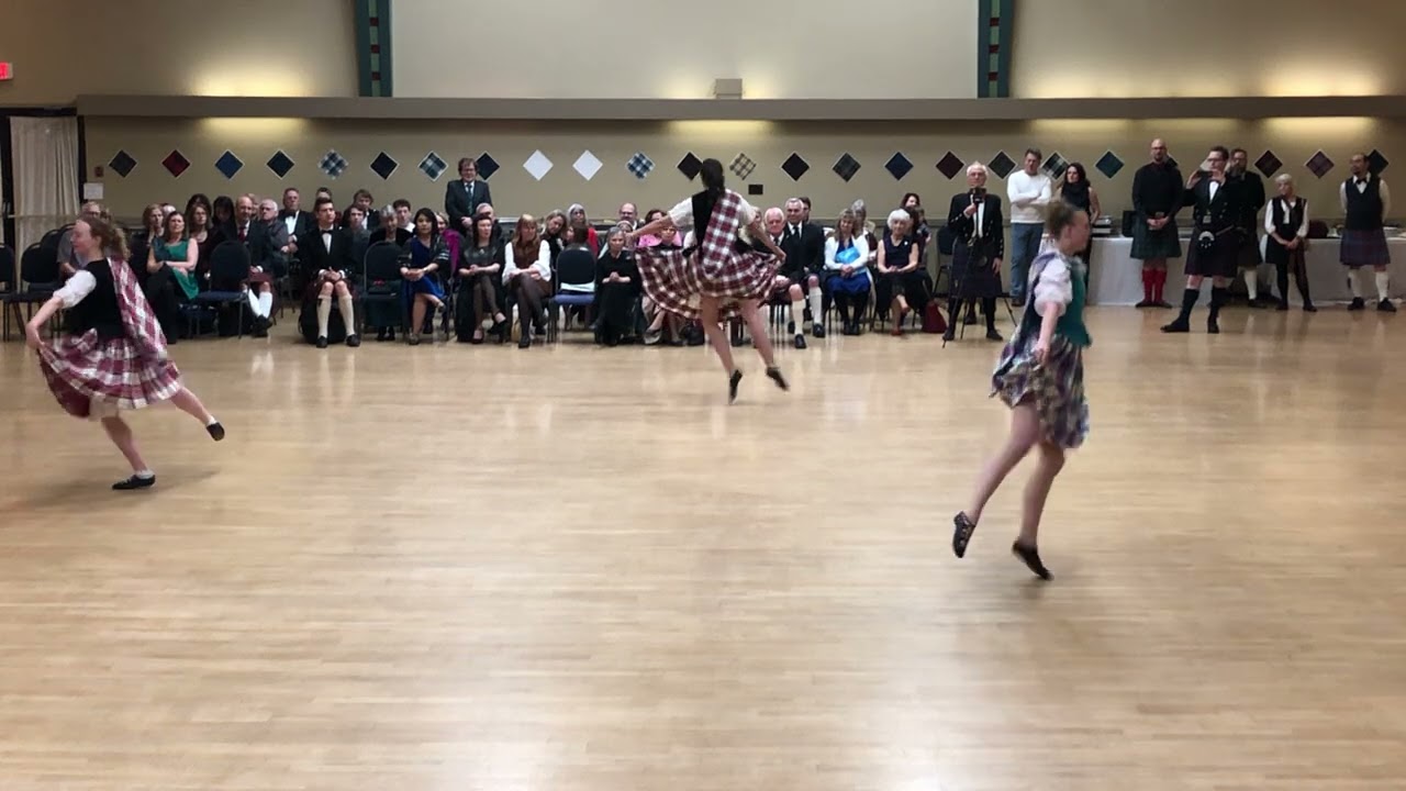 Vancouver School of Highland Dance performance 4 at RSCDS Vancouver Jan 2026 Burns Supper