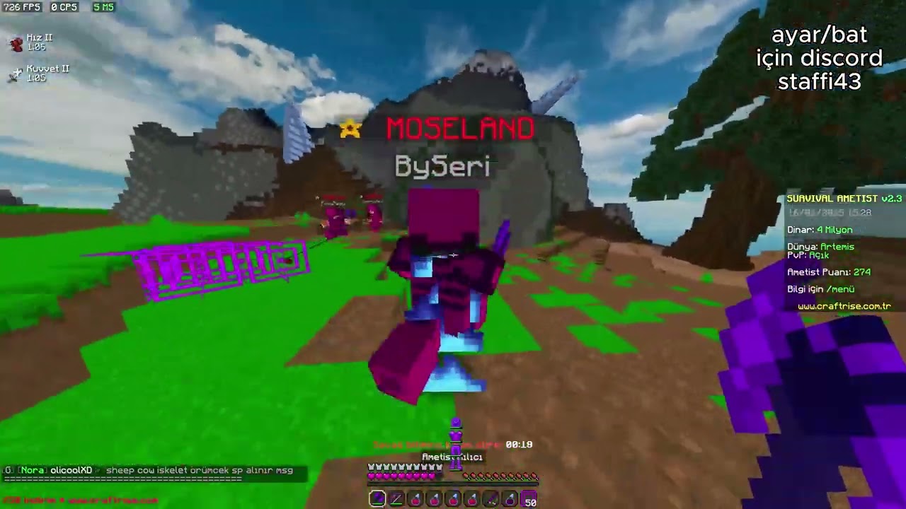 Craft Rise 50v50 Tokat manyakis PvP