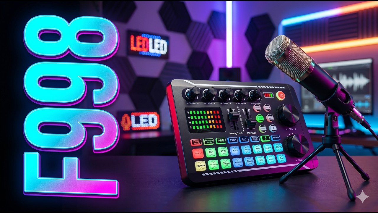Tarjeta de Sonido F998 || Review Completa || Mejora tus Streams!!!