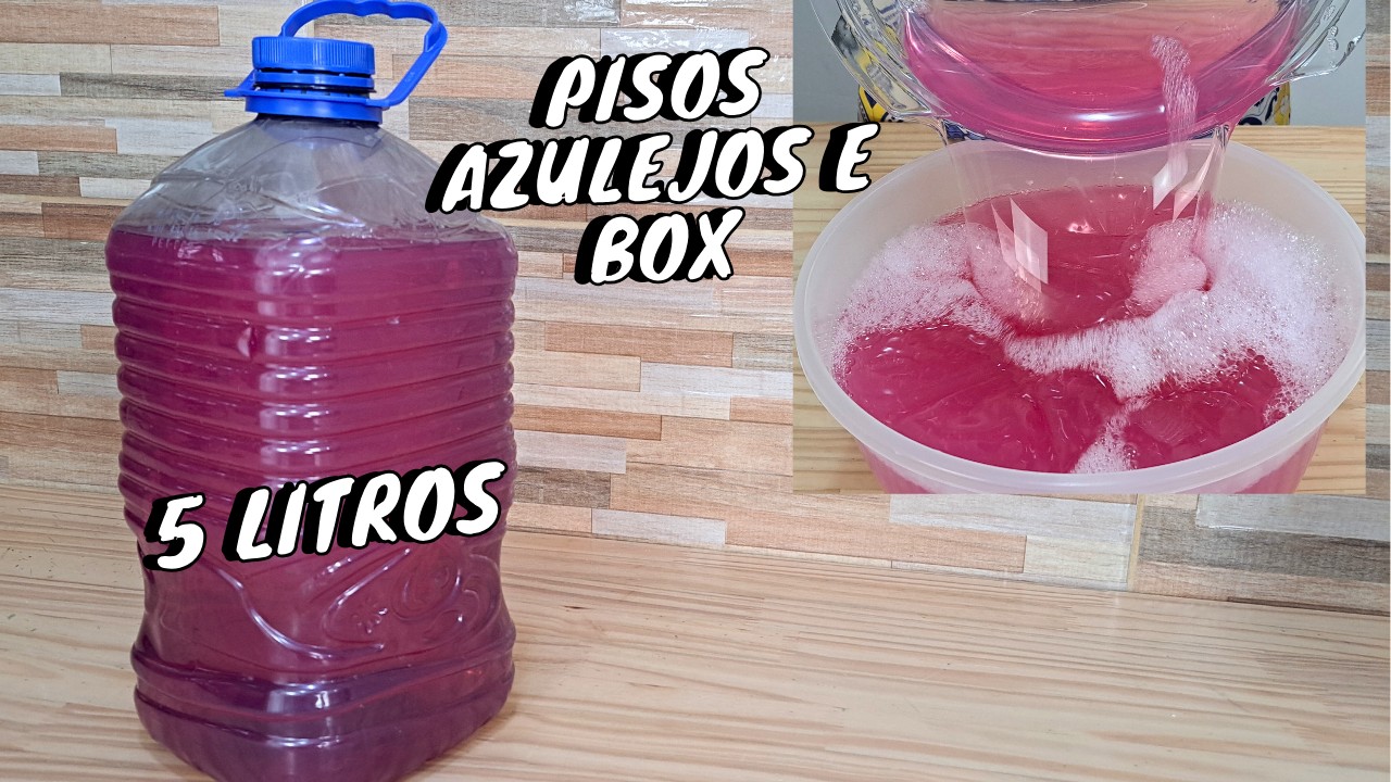 LIMPA AZULEJOS PISOS E BOX DO BANHEIRO - SABÃO DETONA GORDURA