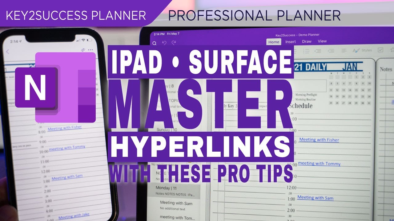 Как использовать гиперссылки OneNote на iPad и Surface