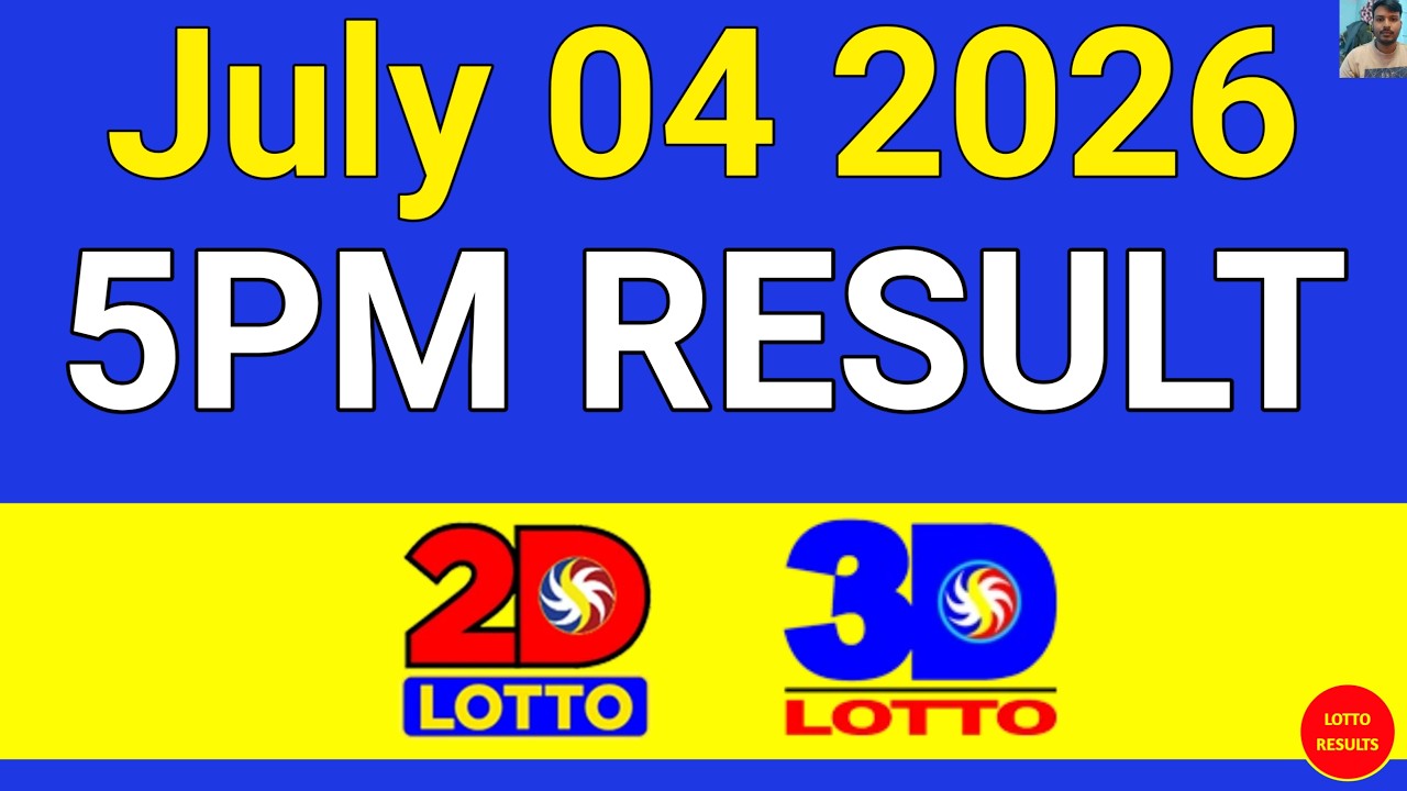 5PM Lotto Result Today July 04 2025 | Swertres EZ2 #3Dlotto