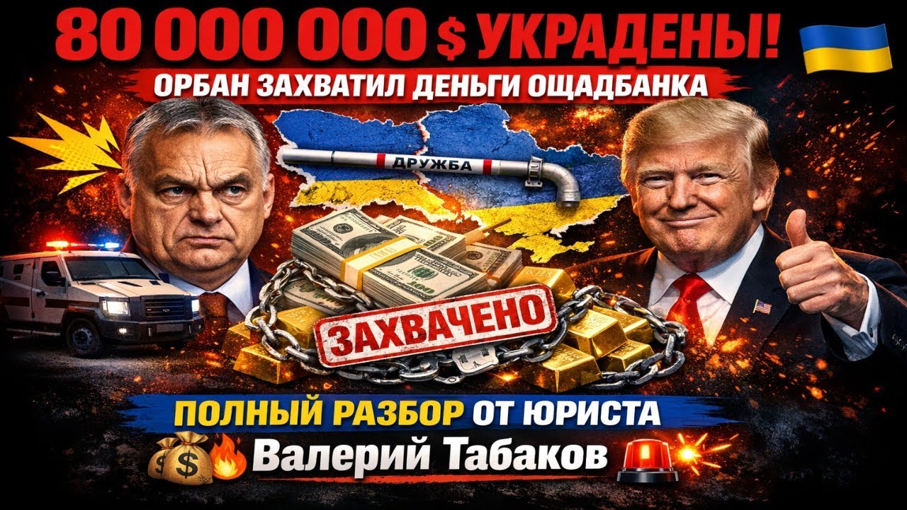 ОРБАН УКРАЛ 80 МЛН $ УКРАИНЫ! Захват Ощадбанка, ультиматумы по «Дружбе», дружба с Трампом