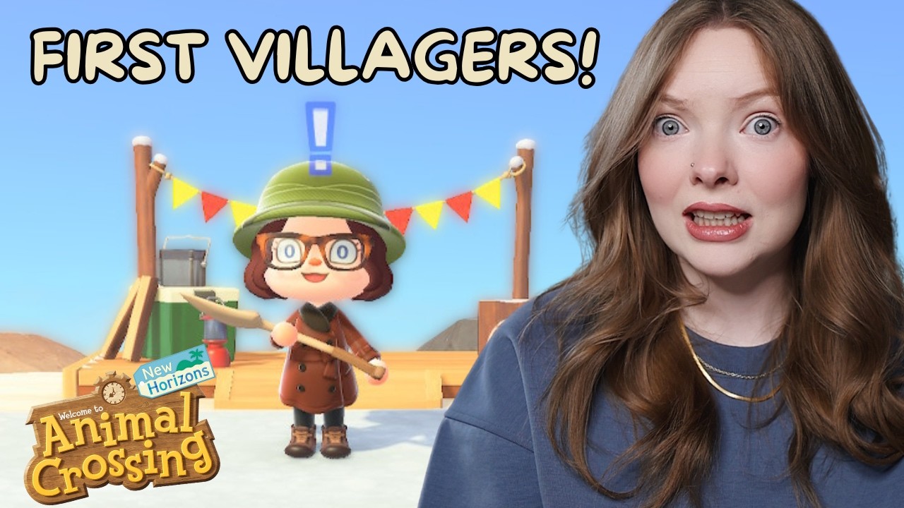 Will our island recover? our first villagers move in!! Animal Crossing Let's Play #2