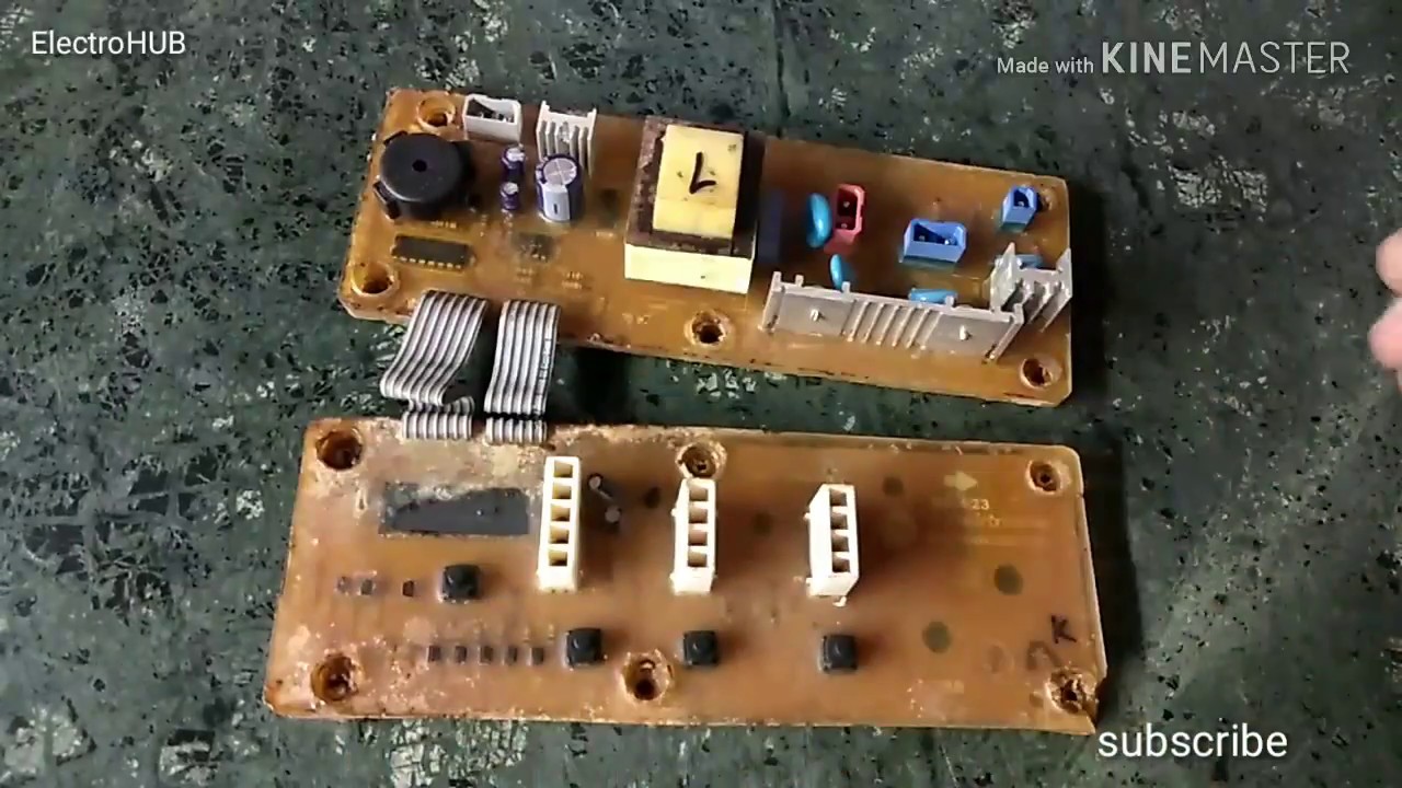 LG  semi automatic Washing Machine pcb repair DEAD part ( 4 )