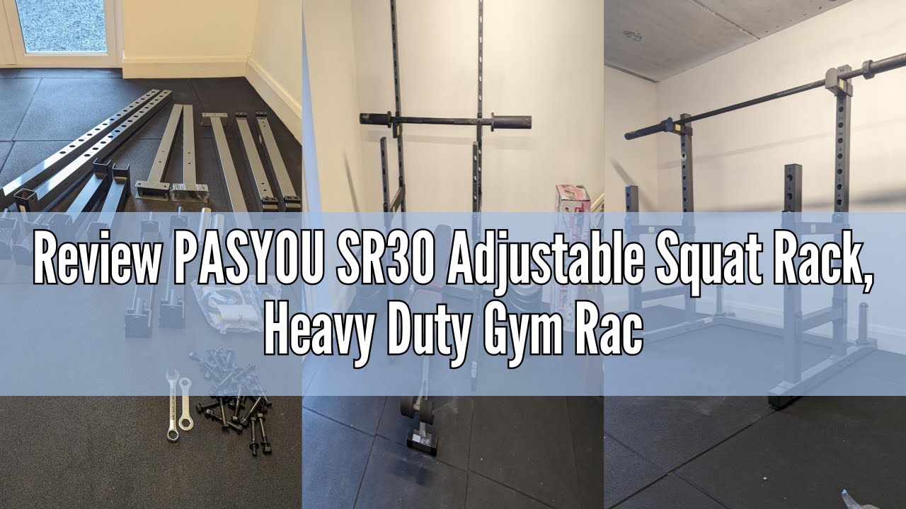 Review PASYOU SR30 Adjustable Squat Rack, Heavy Duty Gym Rack Stand, Multifunctional Power Rack Weig