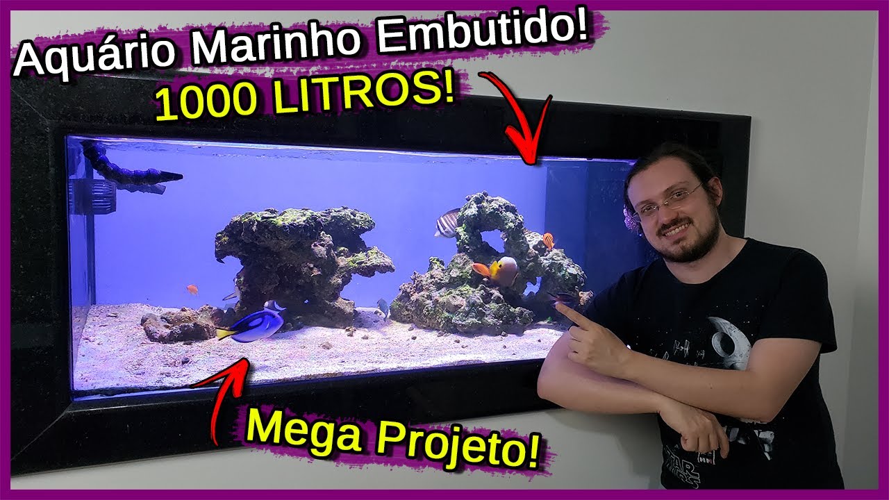 Visitei um Aquário Marinho de 1000 litros EMBUTIDO de um INSCRITO!