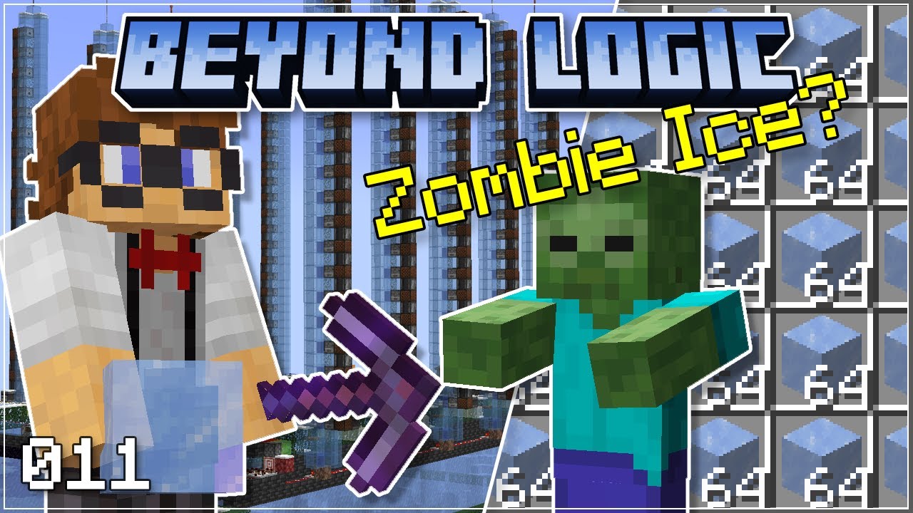 Использовать зомби для добычи льда? — Beyond Logic 2: #11 — Minecraft 1.19: играем в режим выживания
