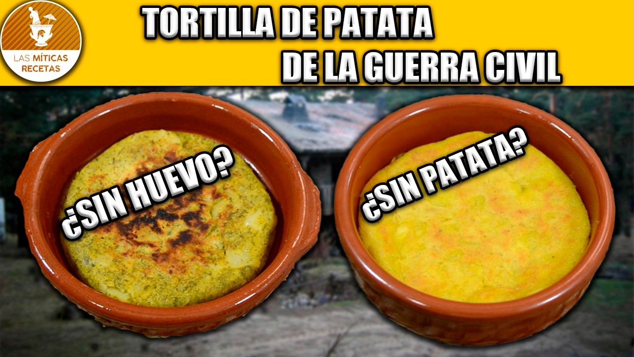 FALSA TORTILLA de PATATA de la GUERRA CIVIL ¡SIN huevo y SIN patata!