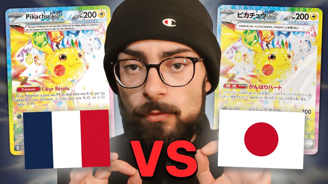 Cartes POKÉMON Françaises vs Japonaises