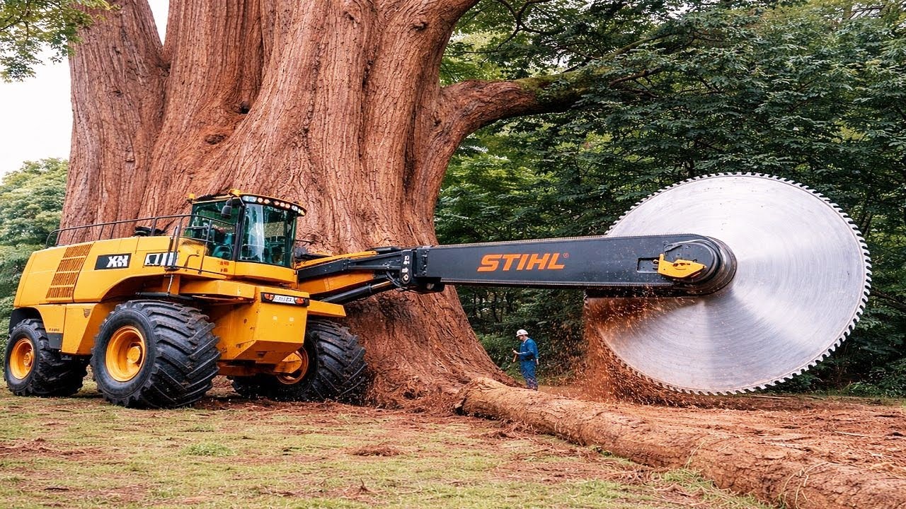 He Cut a Giant Tree and Turned It into Breathtaking Furniture