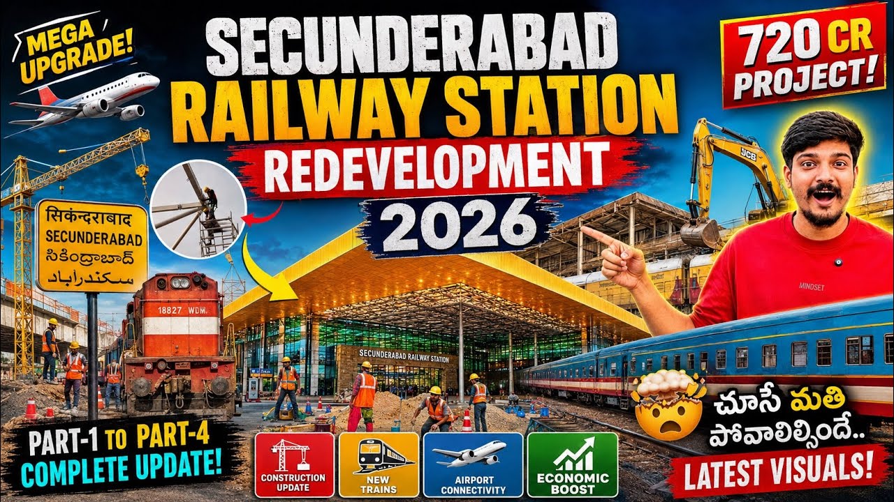 Secunderabad Railway Station ₹720 Cr Mega Upgrade 2026 🔥 | Airport-Like Transformation PART 4