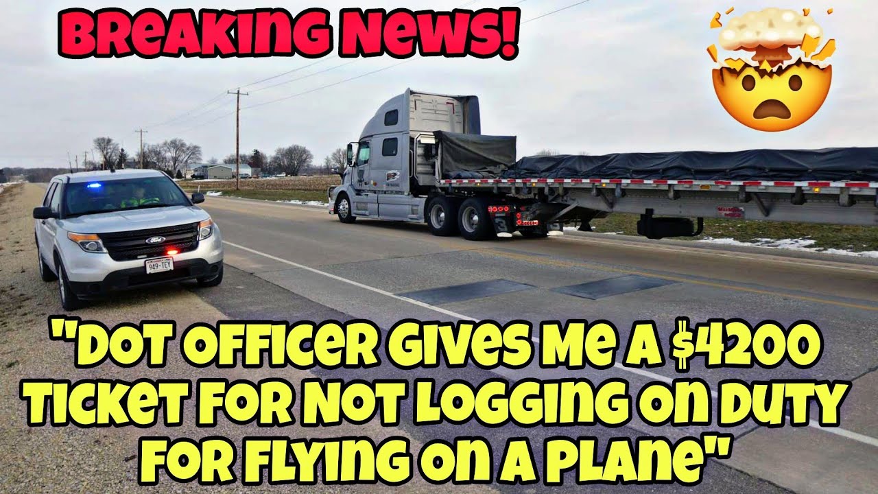 Thousands Of Truckers Angry That DOT Officer Gave Truck Driver A $4200 Ticket For Flying 🤯