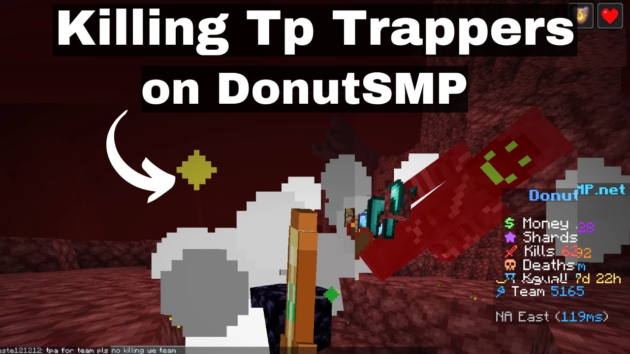 Killing Teleport Trappers on DonutSMP!!