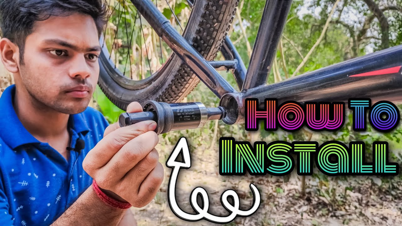 How To Install Bottom Bracket [Easy Remove] Without Tool ! Square Taper BB 