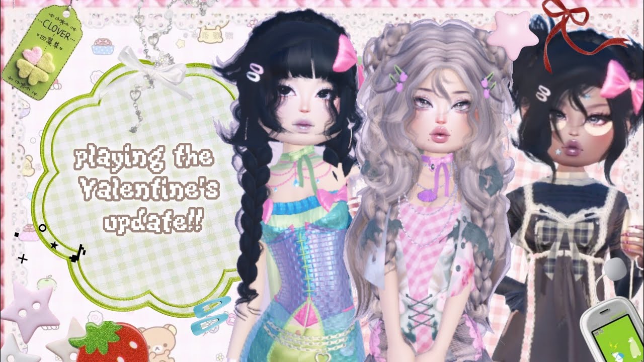 ⋆˚꩜｡playing the dti valentine's update🍓play dti with me!!⋆˙⟡𖹭.ᐟ